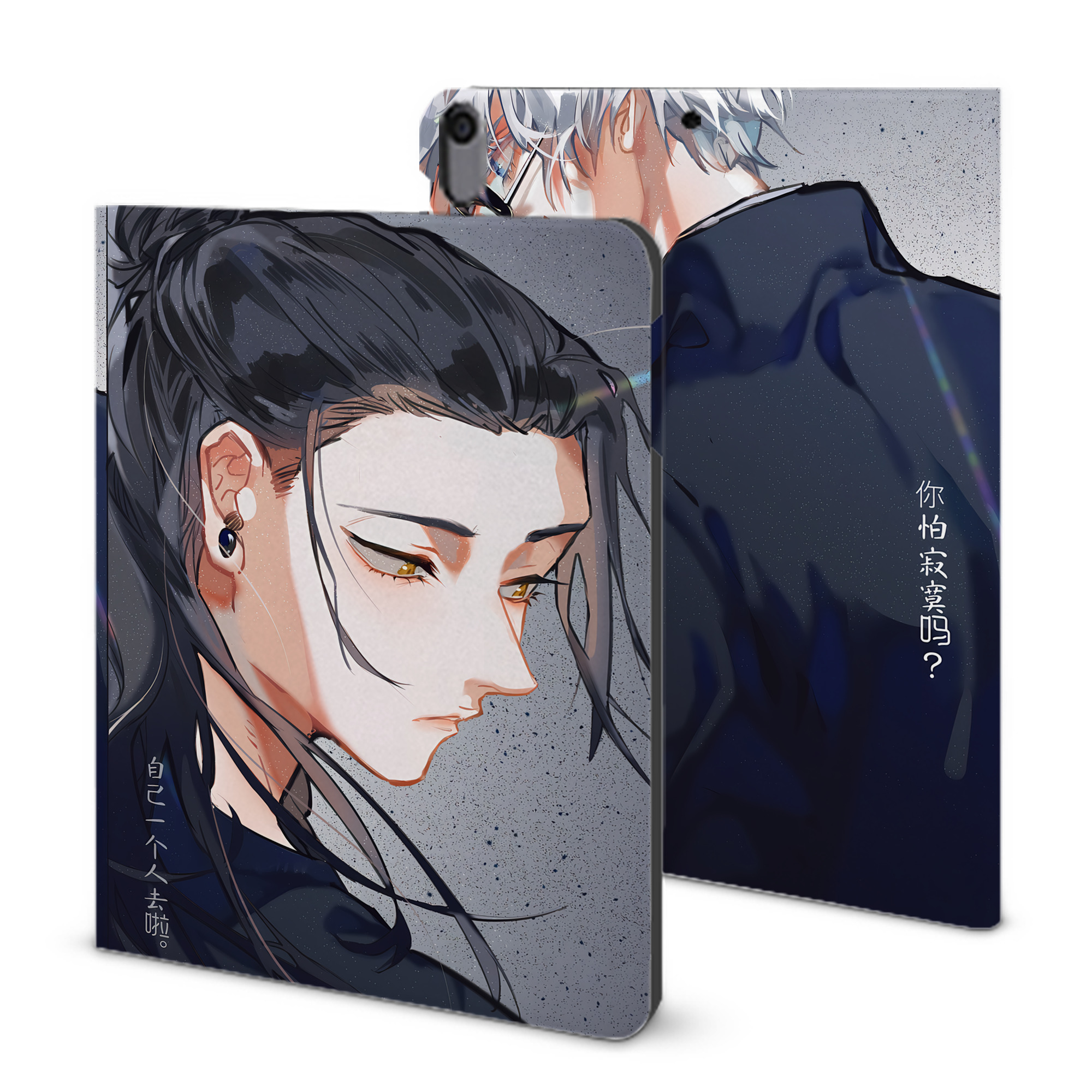 （画像用） 呪術廻戦 Jujutsu Kaisen IPad ケース ブック型 PUレザー TPU 耐衝撃 軽量 薄型 ペン収納なし 全面保護 IPad 各モデル対応
